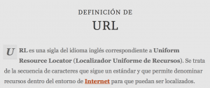 Definición de URL